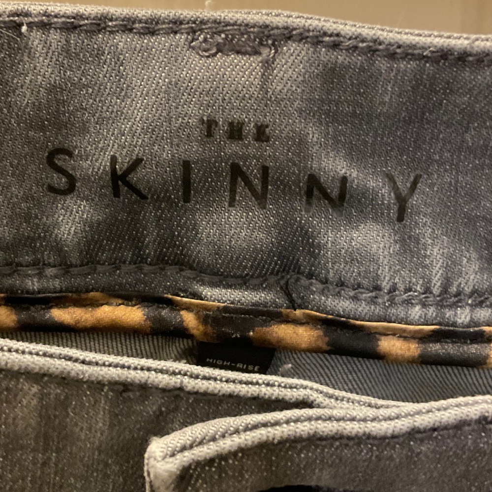 White House Black Market Gray Skinny Jeans - Picture 2 of 5